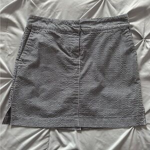 Izod Black and White Gingham Mini Skort Women’s Size 6
